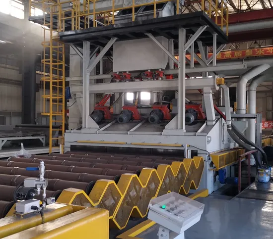 Machine de grenaillage industrielle pour pièces moulées en tôle d'acier et poutre en H