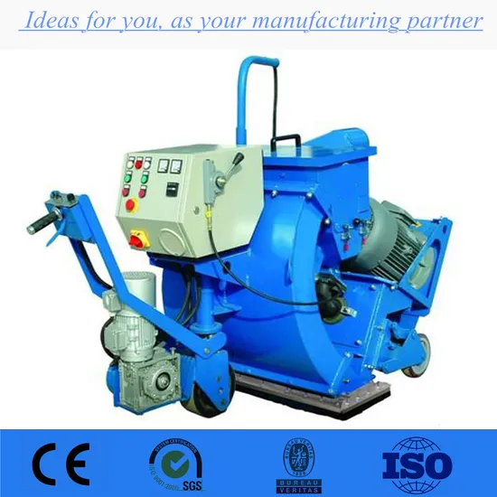 Grenailleuses/sablageuses pour la préparation des surfaces de béton, de tabliers en acier et de plaques d'acier