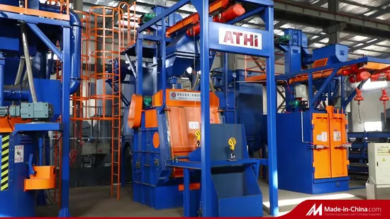 Machine de grenaillage automatique à bande en caoutchouc pour petites pièces forgées et moulées